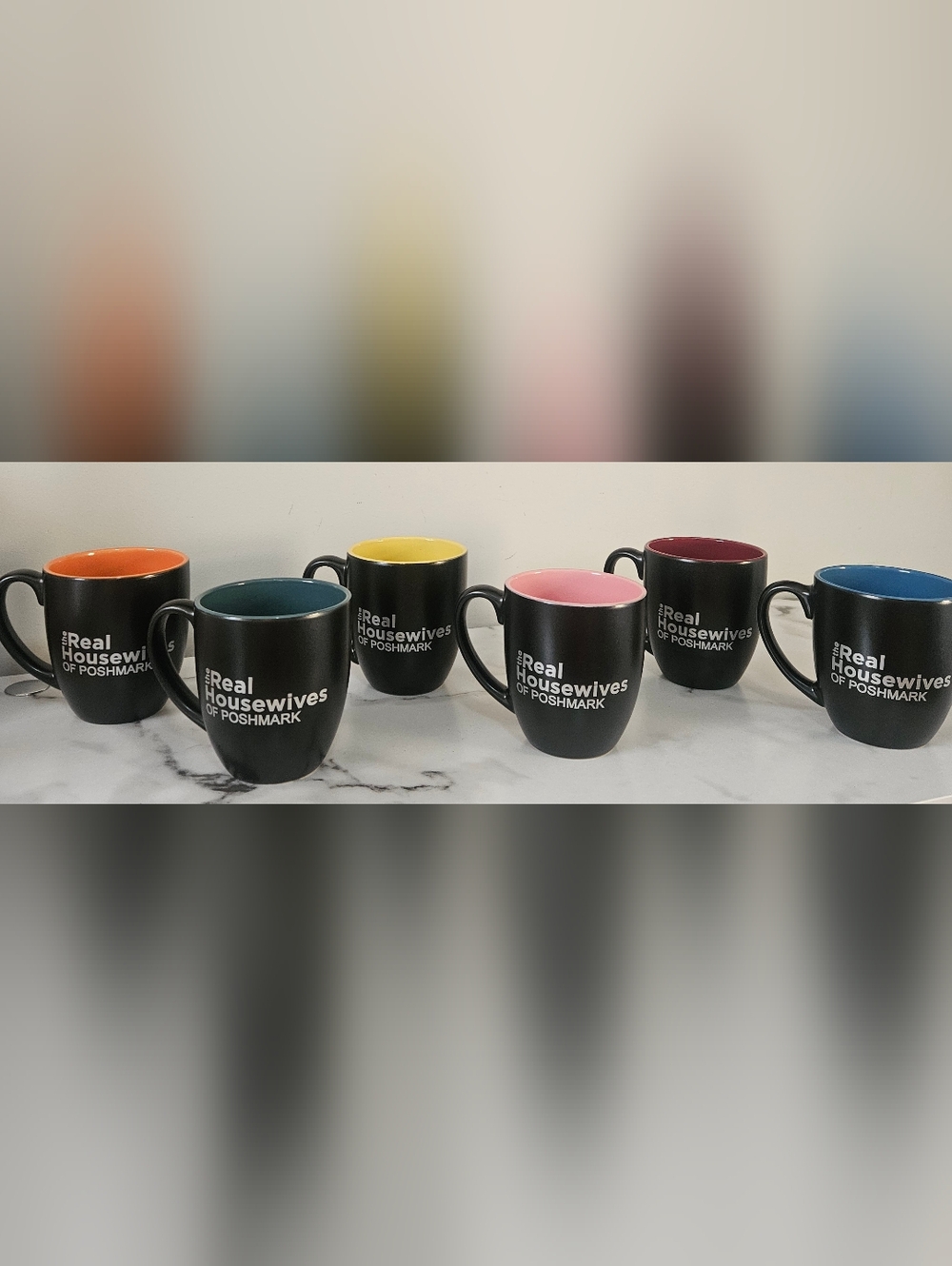 "The Real Housewives Of Poshmark" Ceramic Mugs w/ Color Interior (16oz) PICK 1